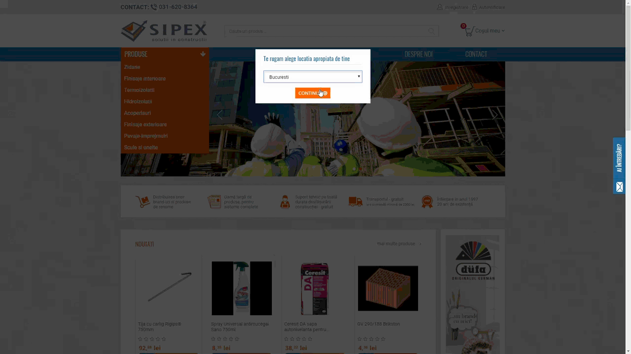 sipex e-commerce platforma magazin online