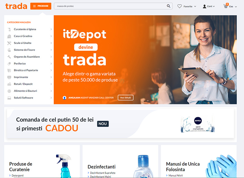 trada marketplace echipamente hardware