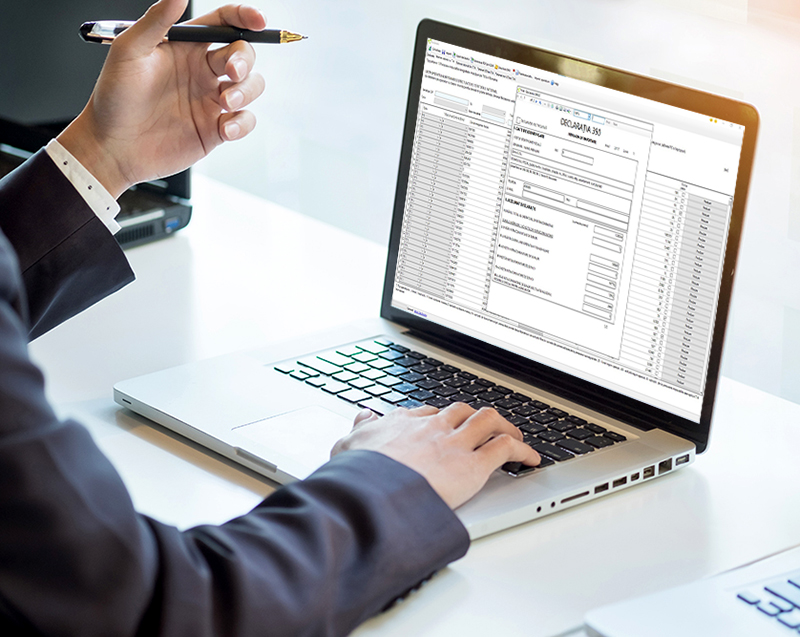 Declaratii 394, 390, 300, 101, 100 si Intrastat screenshot sistem erp