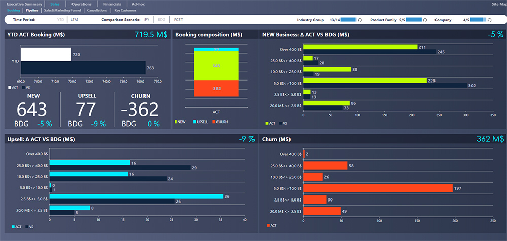software bugetare Enterprise Performance Management - planificare afacere departamente