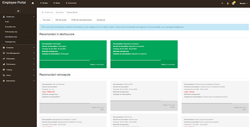 Managementul performantei - modul plaforma hr alege sistem software management resurse umane