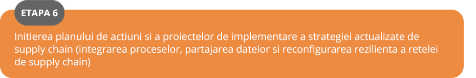 Etapele stabilirii strategiei lantului de aprovizionare scheme etapa 6