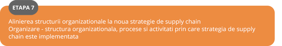 Etapele stabilirii strategiei lantului de aprovizionare scheme etapa 7