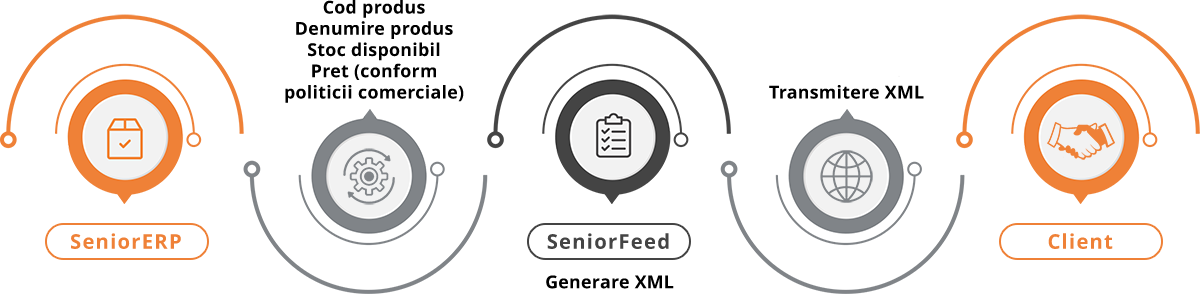 Cum functioneaza solutia SeniorFeed pentru export feeduri de produse