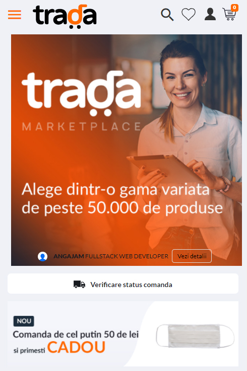 trada.ro este o platforma online de tip marketplace, dezvoltata de Senior Software