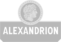 Alexandrion logo gri deschis updated